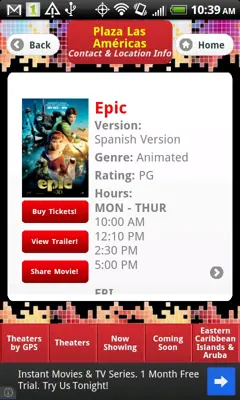 Caribbean Cinemas android App screenshot 1