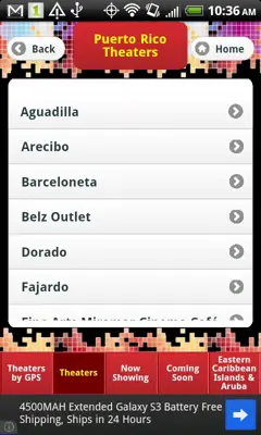 Caribbean Cinemas android App screenshot 3