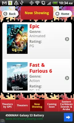 Caribbean Cinemas android App screenshot 5